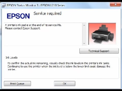 epson ink pad error
